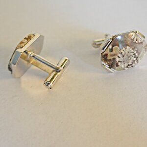 Womens Vintage Handpainted Cufflinks